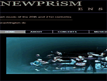 Tablet Screenshot of newprismensemble.com